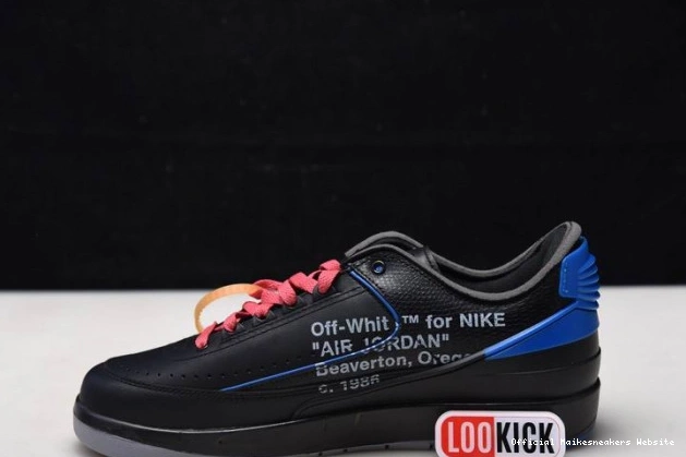 Official Maikesneakers Jordan 2 Low Blue Off-White Retro SP Black DJ4375-004 0802